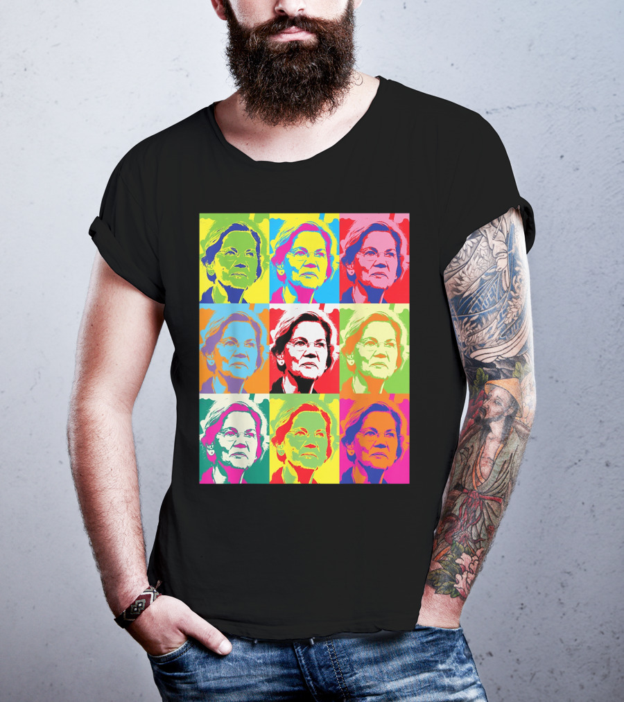 Elizabeth Warren Pop Art Superstar T-Shirt