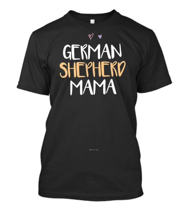 German Shepherd Mama Heart T-Shirt