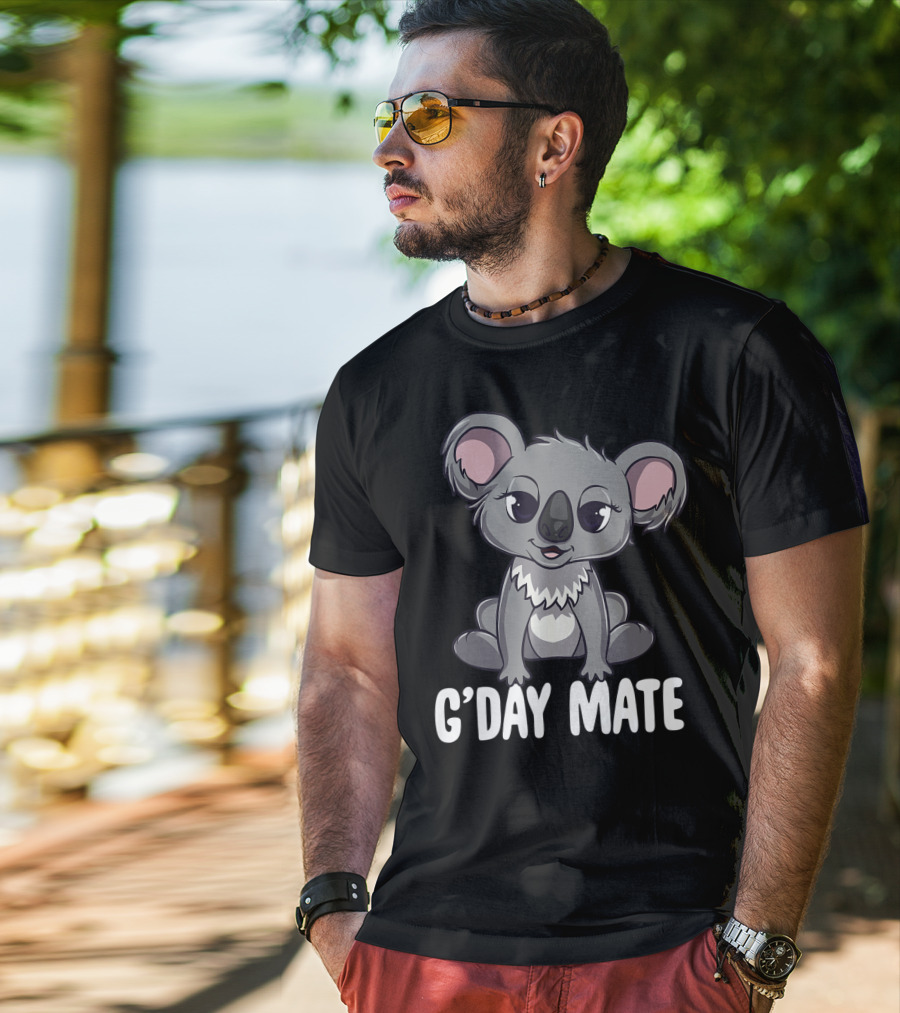 G'Day Mate Cute Kawaii Koala Australia T-Shirt