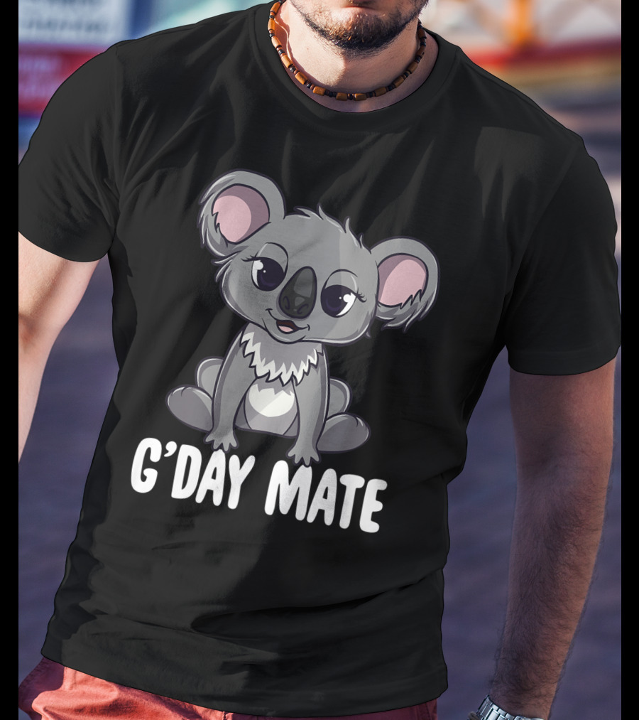 G'Day Mate Cute Kawaii Koala Australia T-Shirt