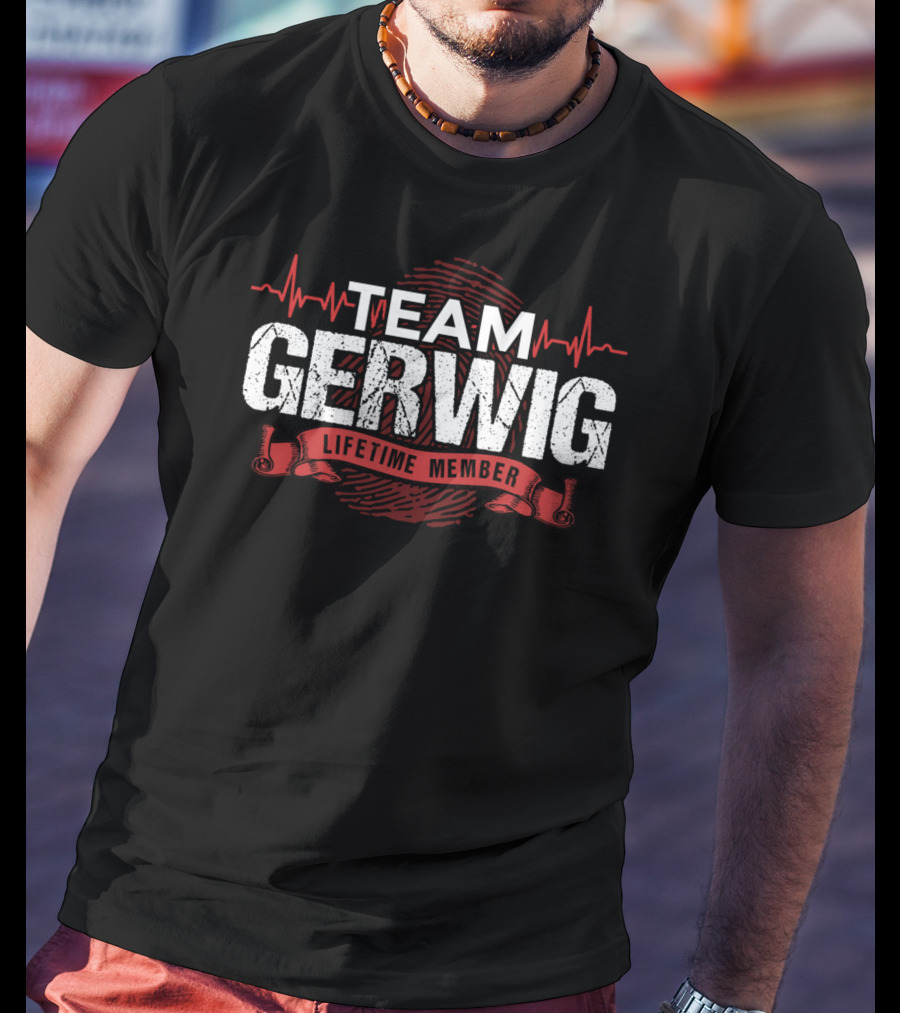 Team Gerwig Lifetime Member Heartbeat T-Shirt