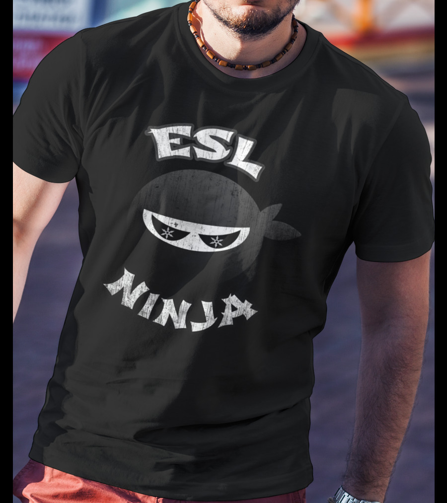 ESL Ninja Multitasking English Second Language T-Shirt