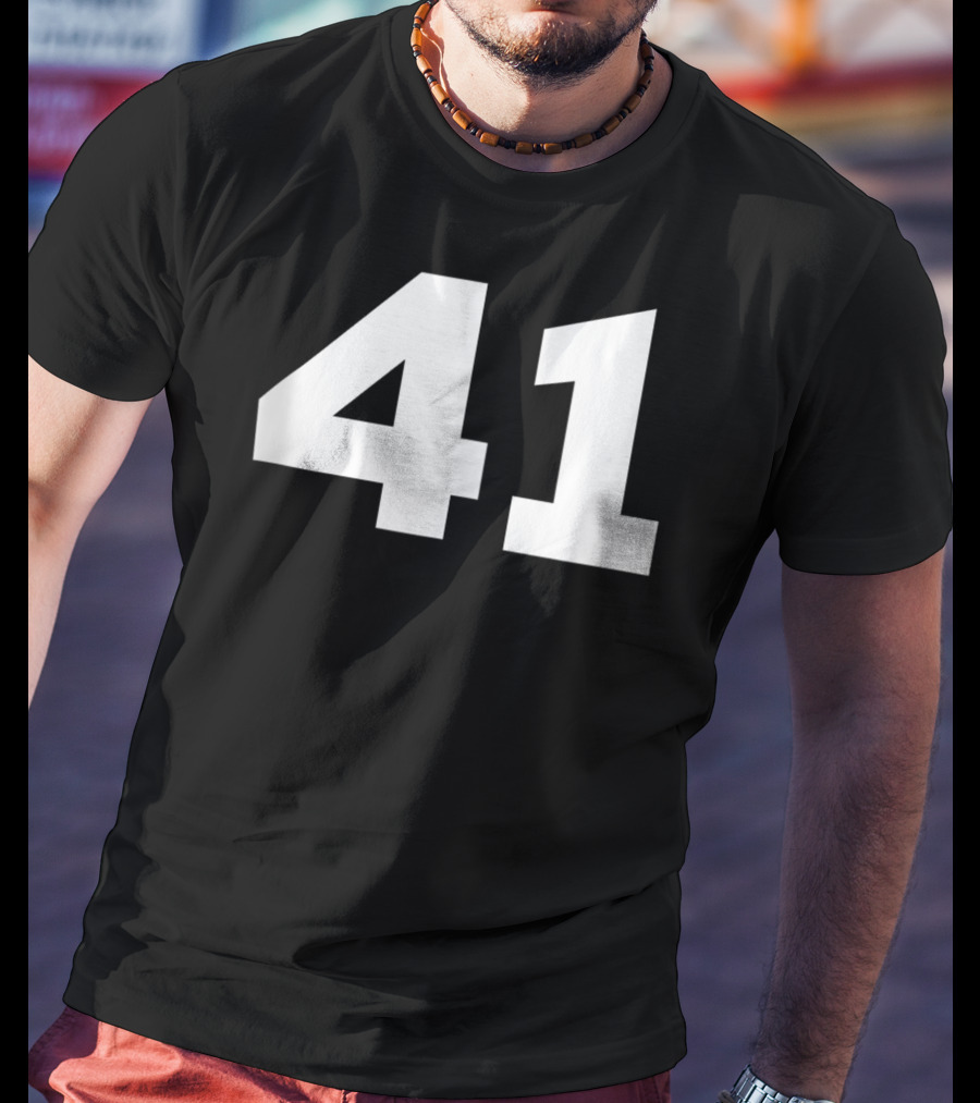 Number 41 Jersey Style Sport Team T-Shirt