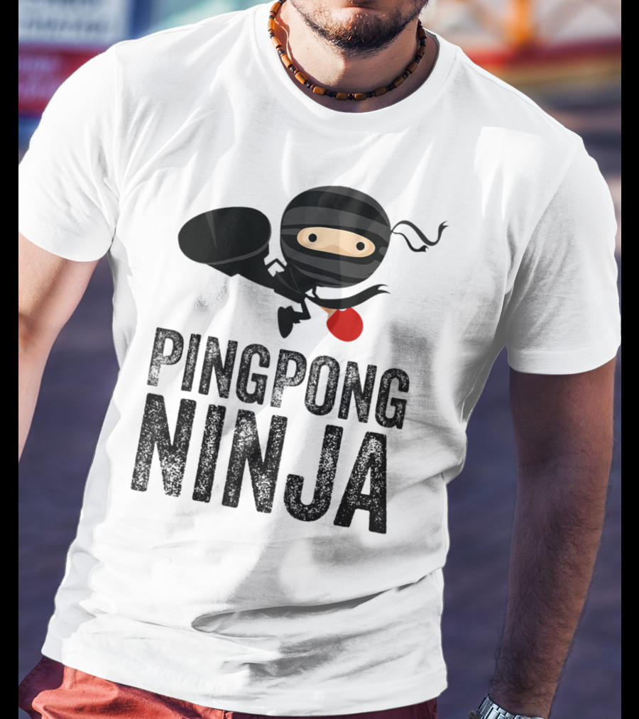 Ping Pong Ninja Table Tennis T-Shirt