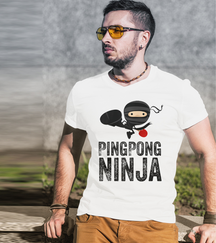 Ping Pong Ninja Table Tennis T-Shirt