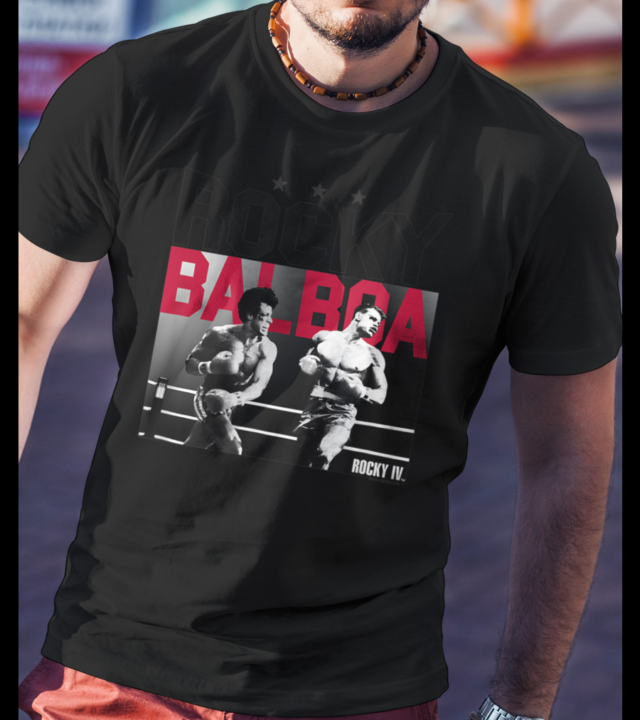 Rocky Balboa Rocky IV Classic Look Boxing Match 30181 T-Shirt