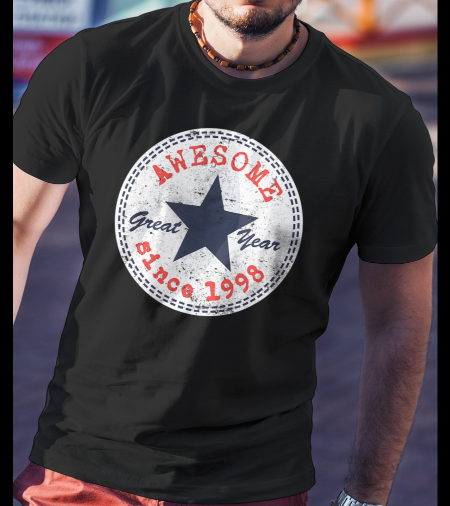 Awesome Great Year Since 1998 22nd Birthday Him Her 22 Year Old T-Shirt