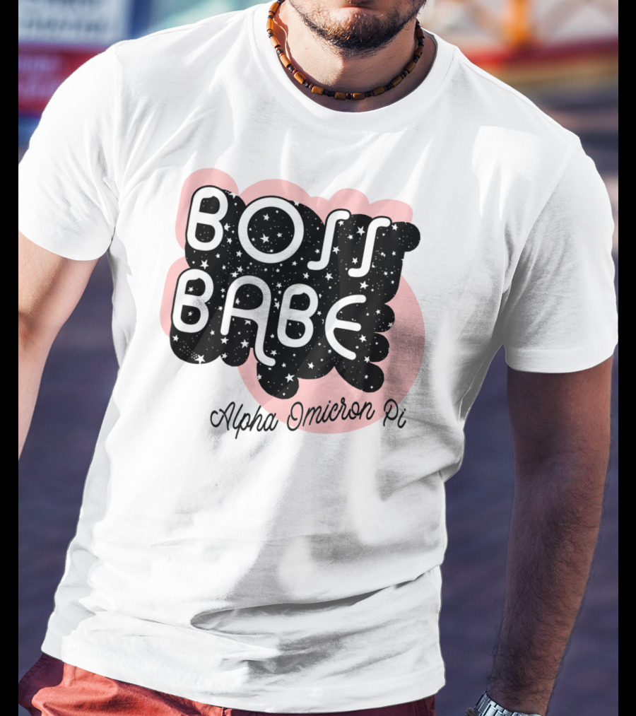 Boss Babe Alpha Omicron Pi Sorority Greek T-Shirt