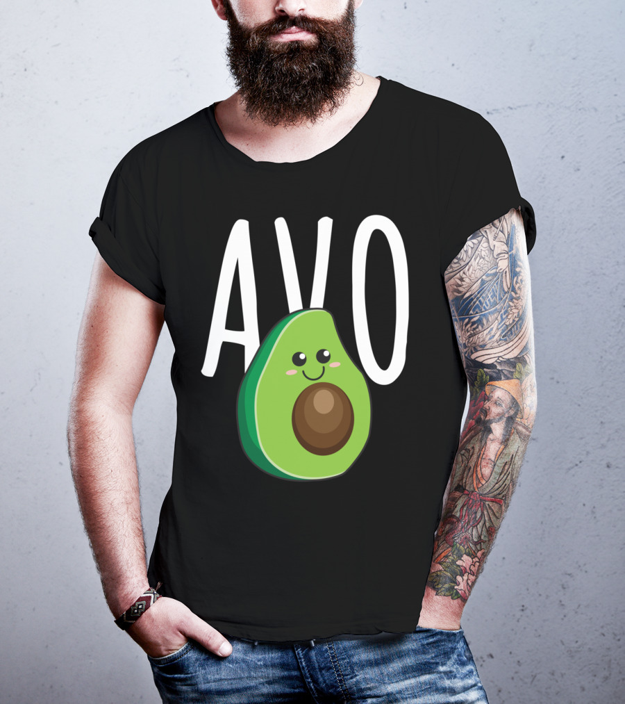 Avo Avocado Cute Vegan Couples Loves Matching T-Shirt