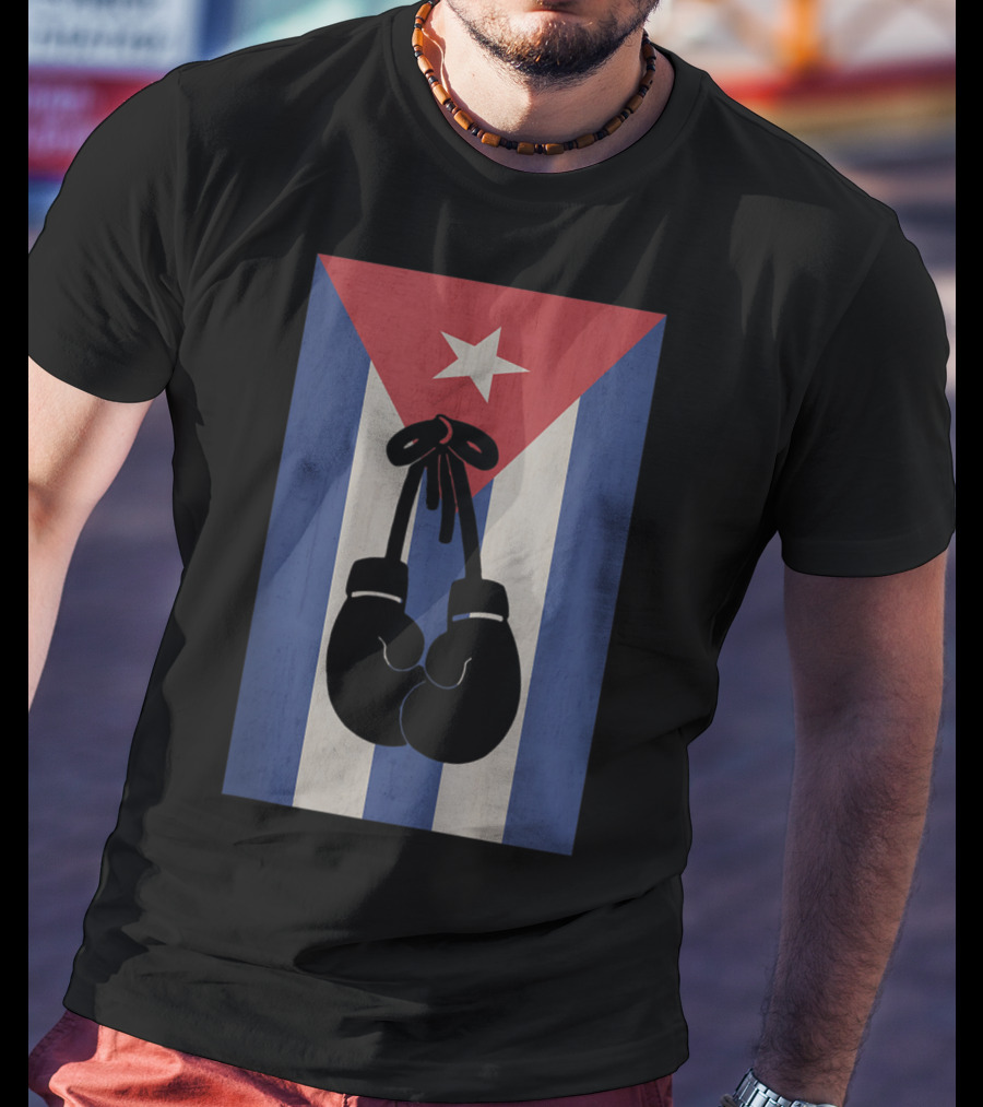 Boxers Cuban Flag Cuba Boxing Gloves Muay Thai Fighter Cuban Flag Boxing Gloves T-Shirt