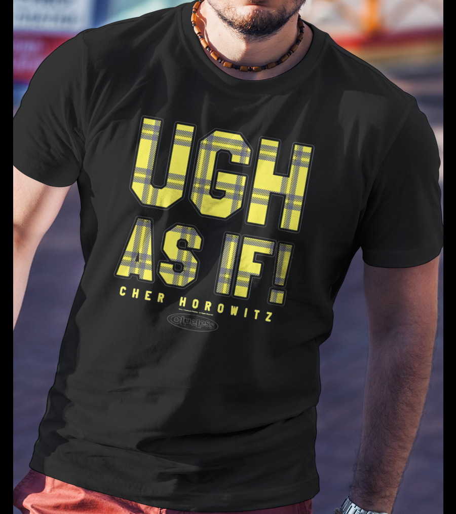 Ugh As If Cher Horowitz Clueless Yellow Plaid T-Shirt