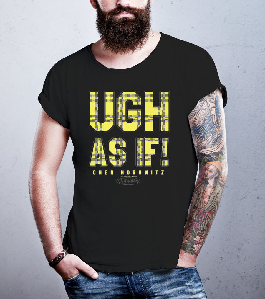 Ugh As If Cher Horowitz Clueless Yellow Plaid T-Shirt