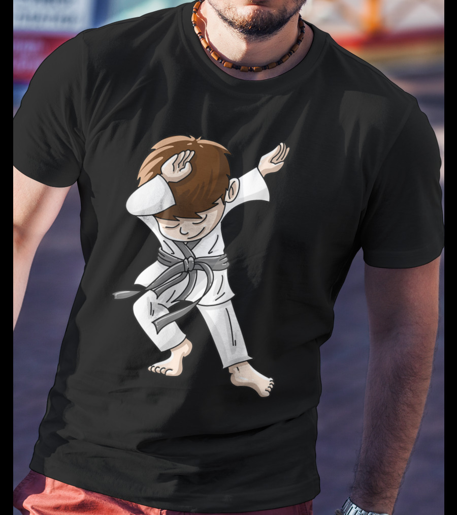 Cool Karate Boy Dabbing Hip Hop Judo Dance Fun T-Shirt