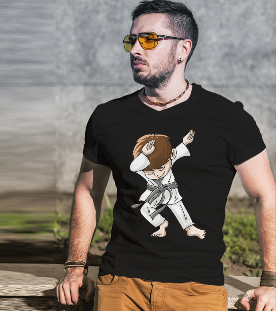 Cool Karate Boy Dabbing Hip Hop Judo Dance Fun T-Shirt