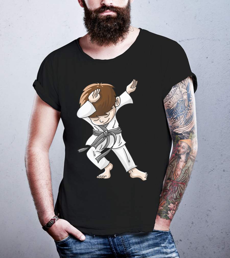 Cool Karate Boy Dabbing Hip Hop Judo Dance Fun T-Shirt