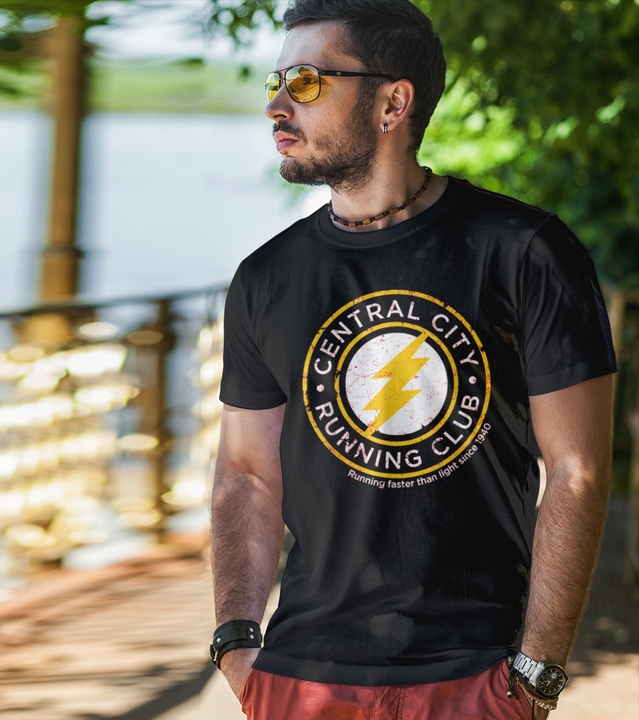 Central City Running Club Running Faster Than Light Since 1940 T-Shirt