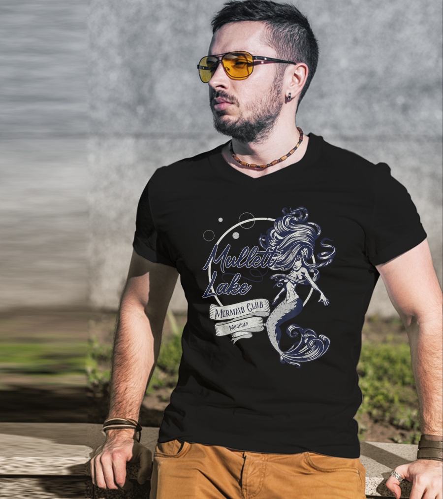 Mullett Lake Mermaid Club Michigan Oceanic Fantasy T-Shirt