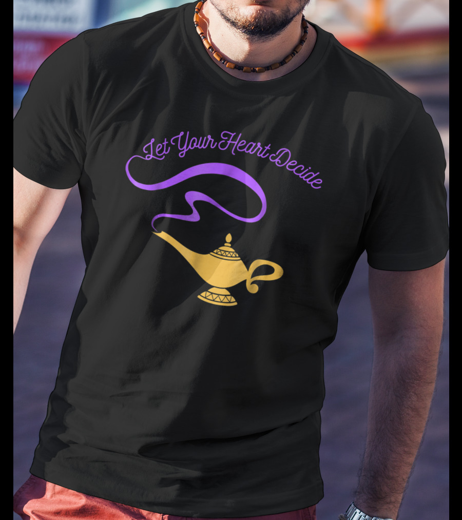 Disney Aladdin Genie Lamp Let Your Heart Decide T-Shirt