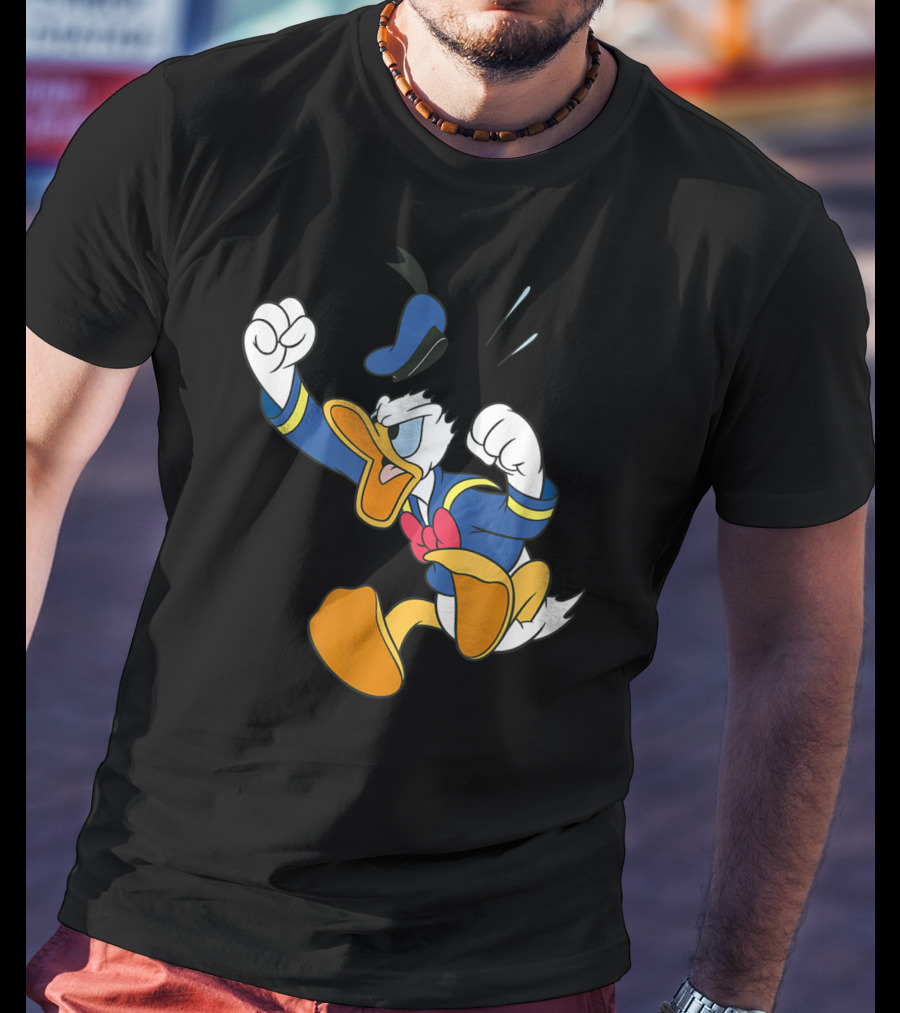 Disney Donald Duck Fit Of Anger Classic Character Pose T-Shirt
