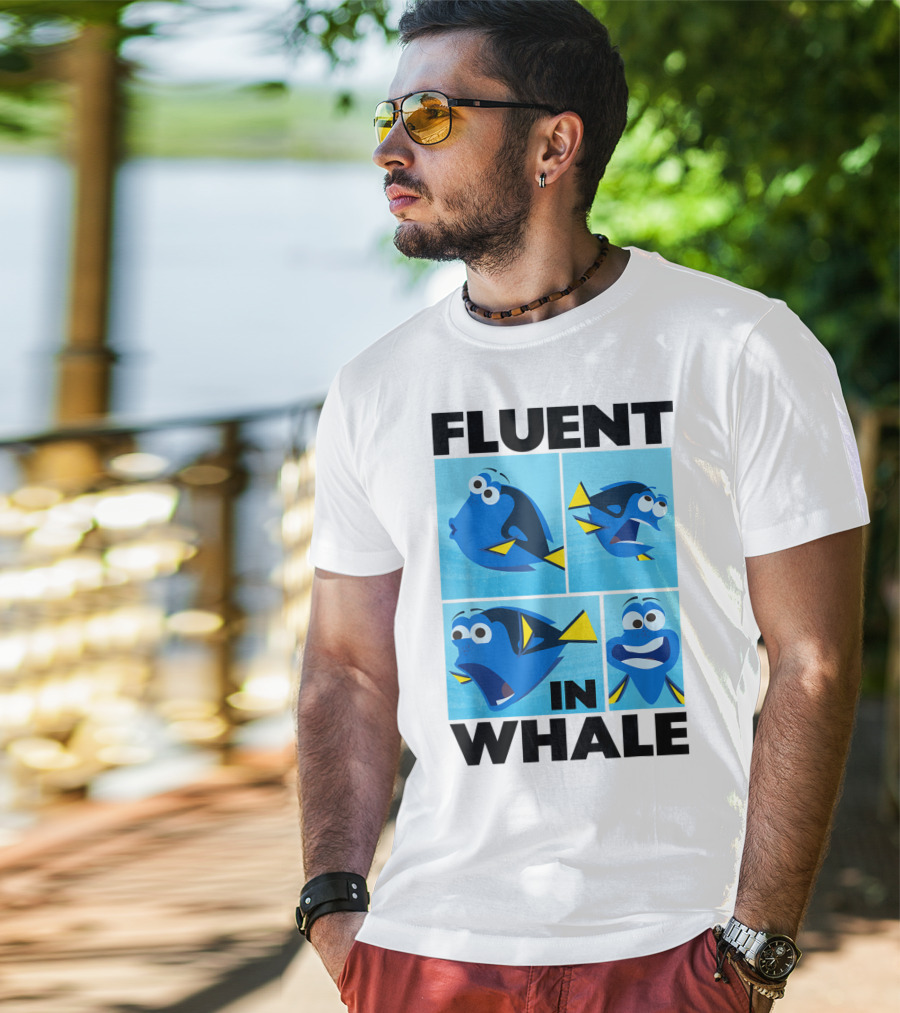 Disney Finding Dory Fluent In Whale Dory Expressions T-Shirt