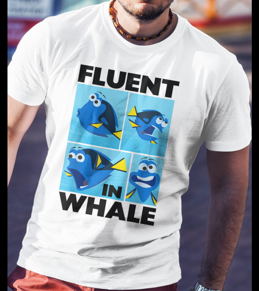 Disney Finding Dory Fluent In Whale Dory Expressions T-Shirt