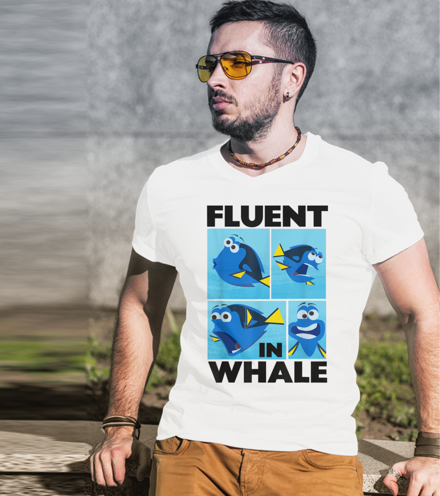 Disney Finding Dory Fluent In Whale Dory Expressions T-Shirt