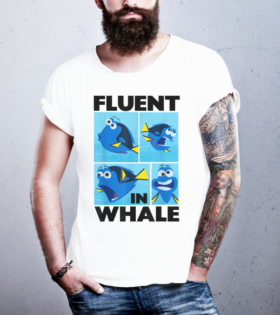 Disney Finding Dory Fluent In Whale Dory Expressions T-Shirt