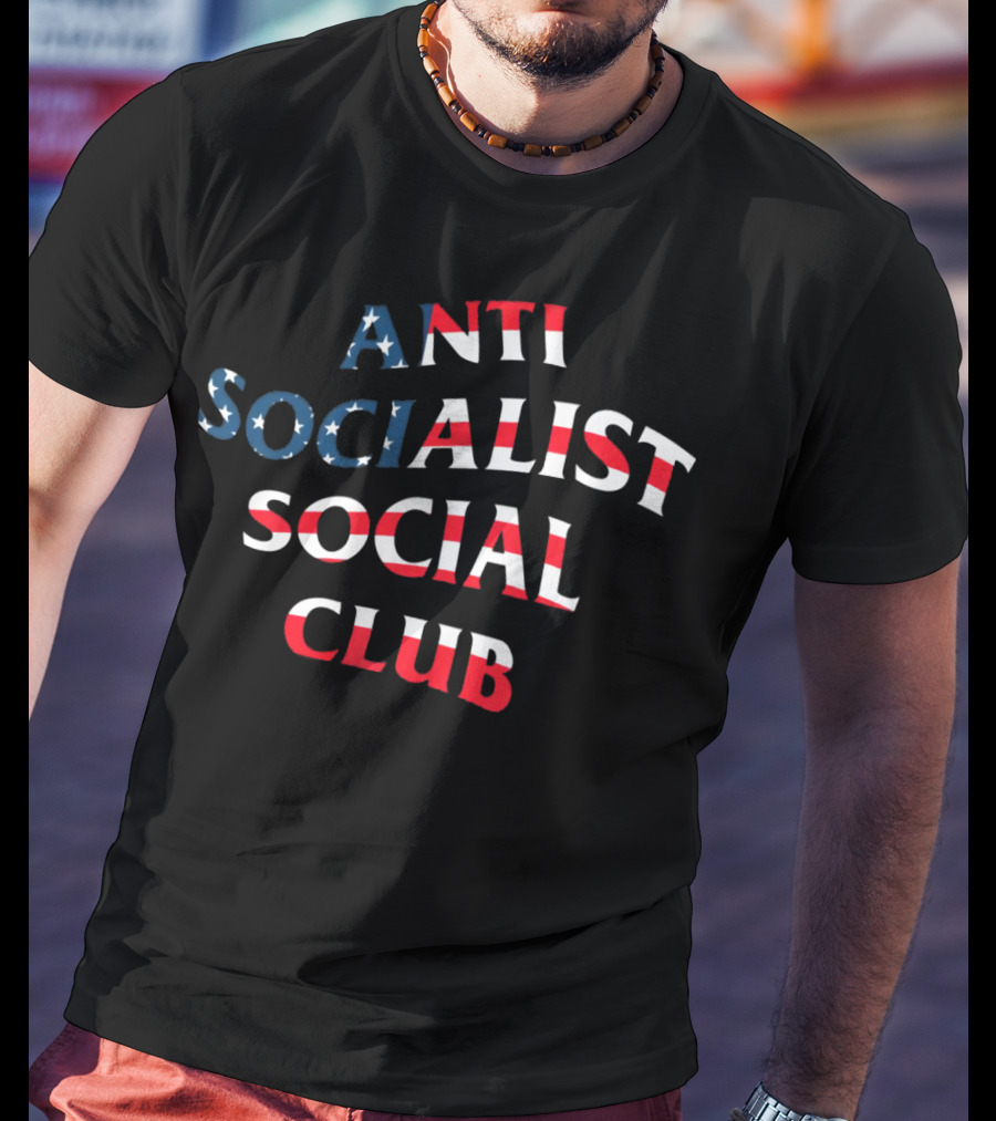 Anti Socialist Social Club American Flag Colors T-Shirt