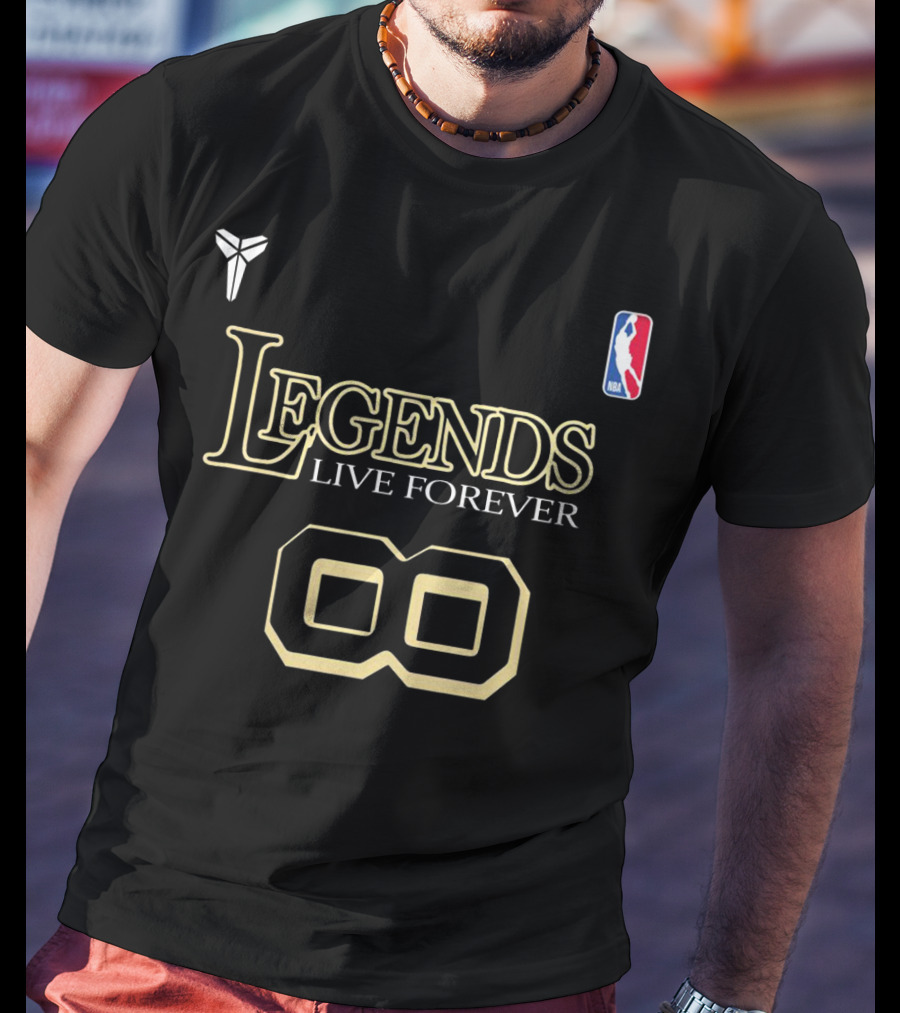 Kobe Legends Live Forever 8 NBA Kobe Bryant T-Shirt