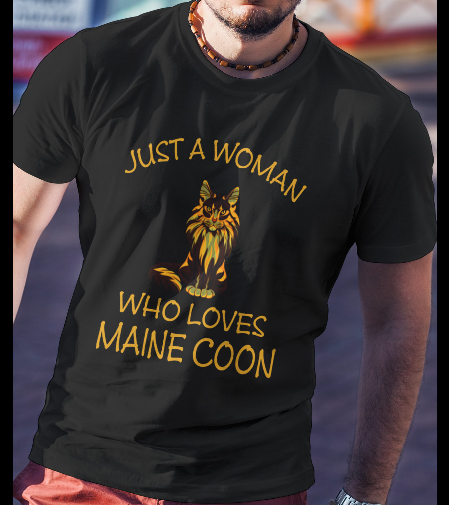 Just A Woman Who Loves Maine Coon T-Shirt
