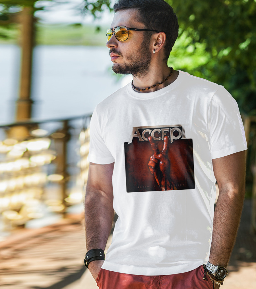 ACCEPT Blood Of The Nations Victory Hand Gesture T-Shirt