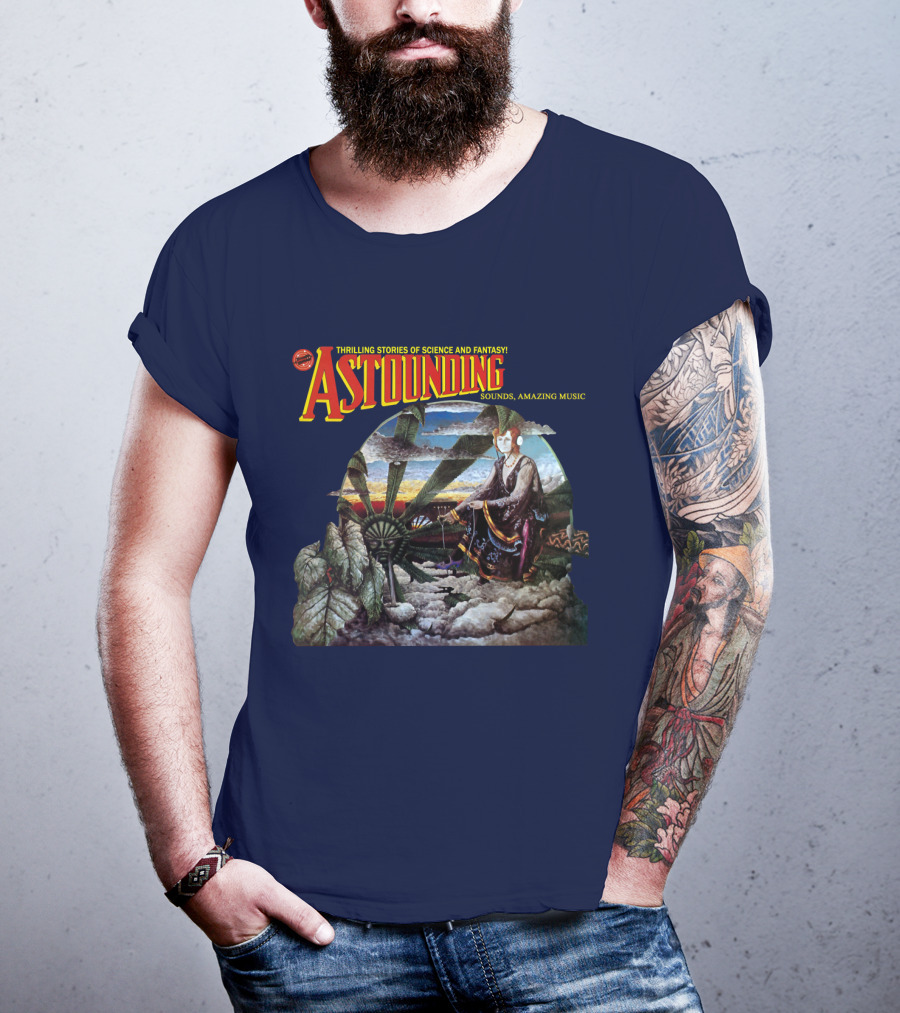 Thrilling Stories Of Science And Fantasy Astounding Sounds Amazing Music T-Shirt
