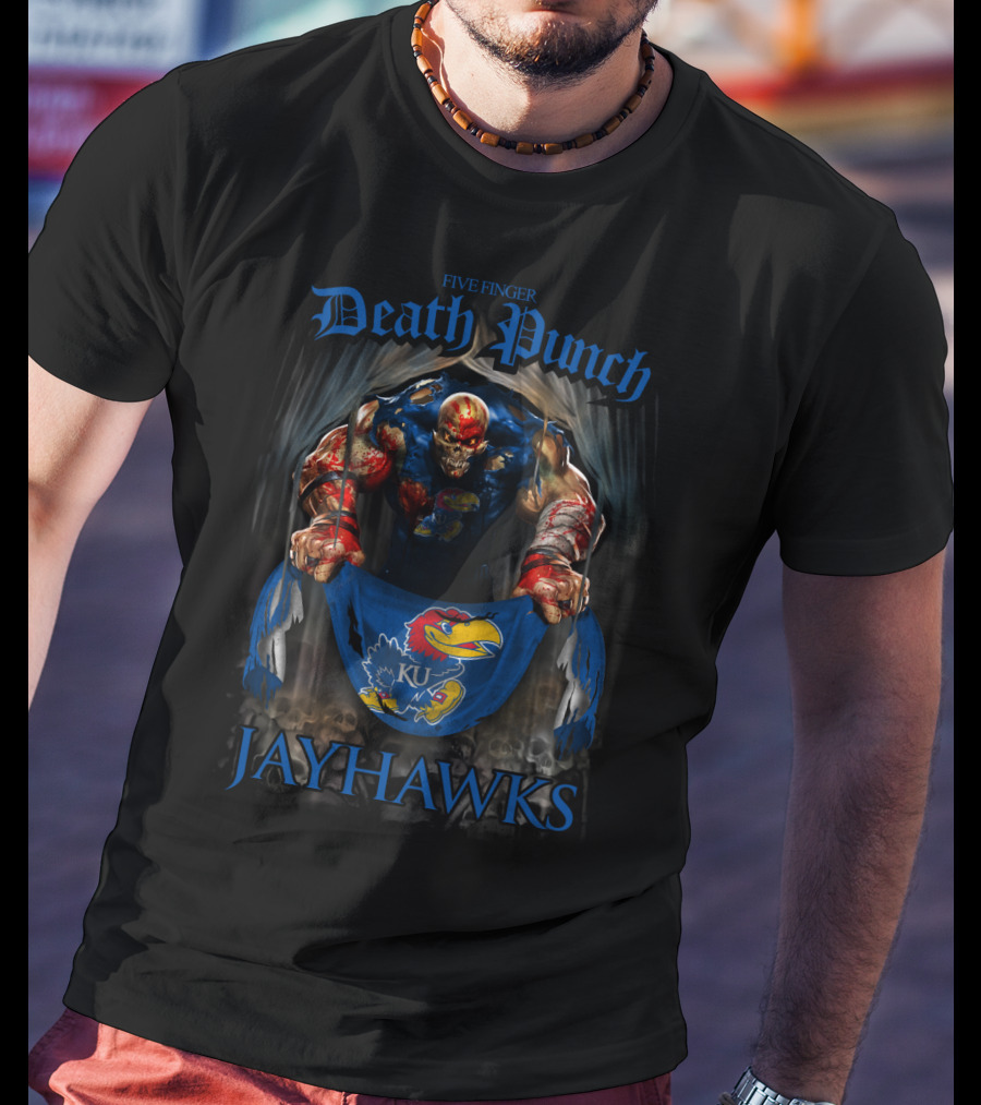 Five Finger Death Punch Kansas Jayhawks Ku T-Shirt