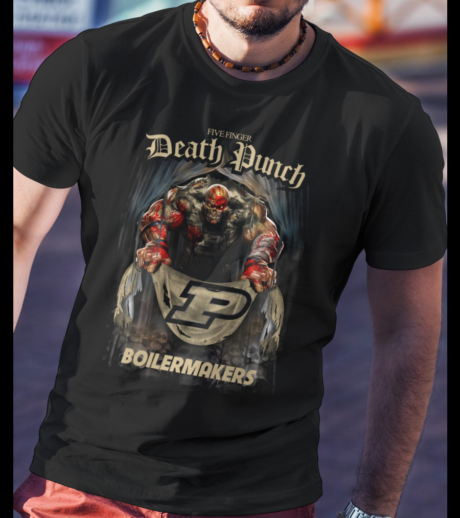 Five Finger Death Punch Purdue Boilermakers T-Shirt