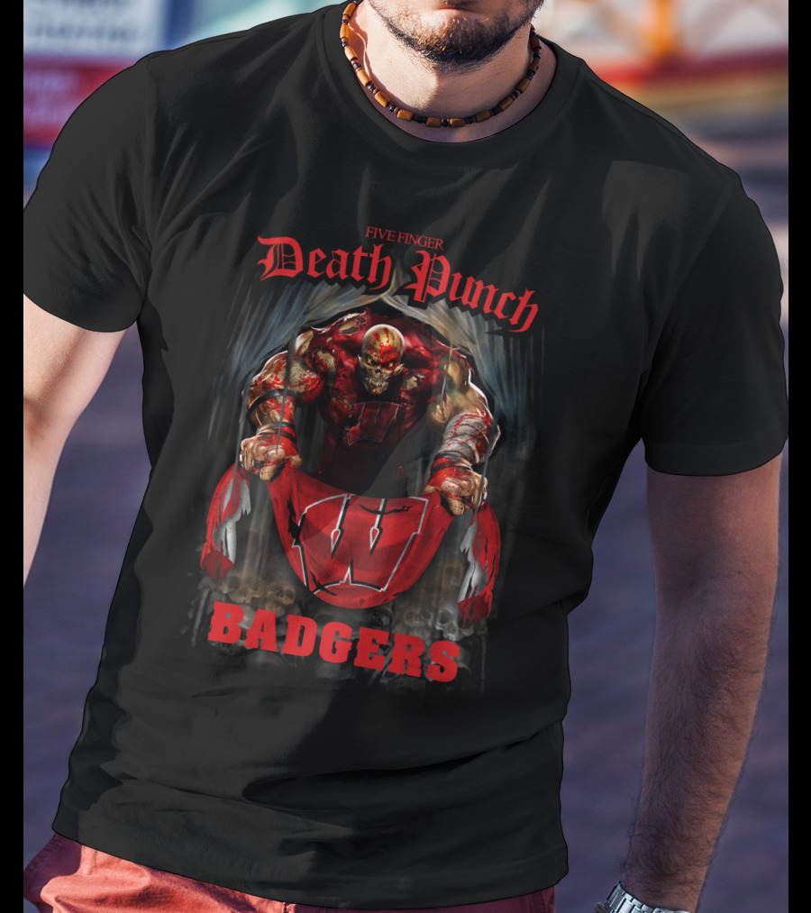 Five Finger Death Punch Wisconsin Badgers T-Shirt