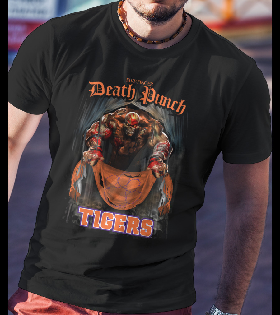 Five Finger Death Punch Clemson Tigers T-Shirt