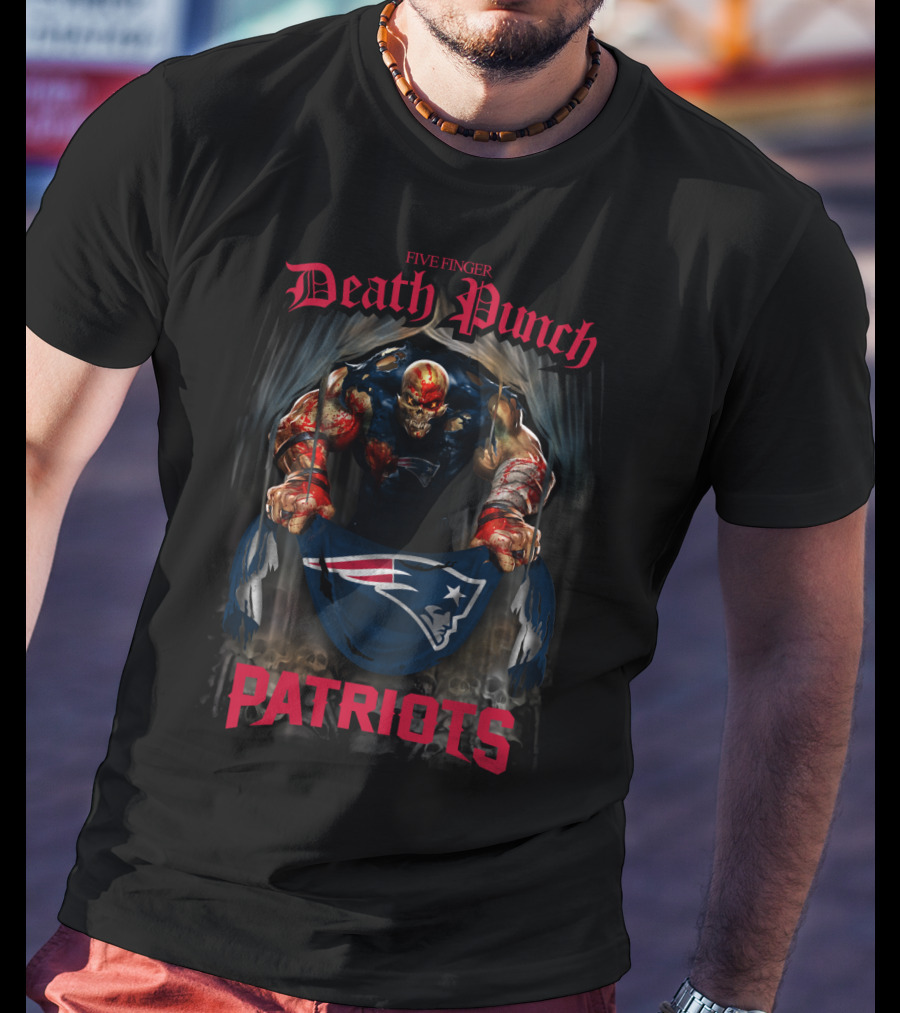 Five Finger Death Punch New England Patriots T-Shirt