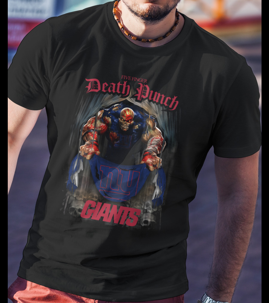 Five Finger Death Punch New York Giants Collaboration T-Shirt