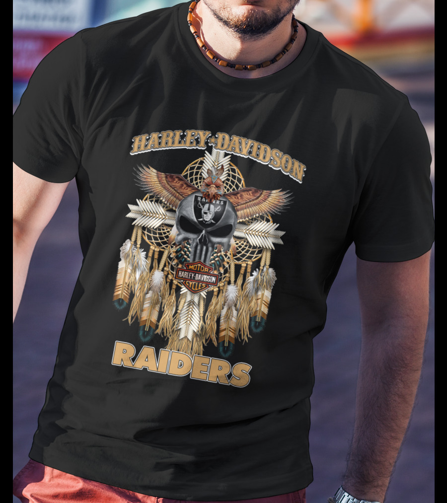 Harley Davidson Motor Cycles Raiders T-Shirt