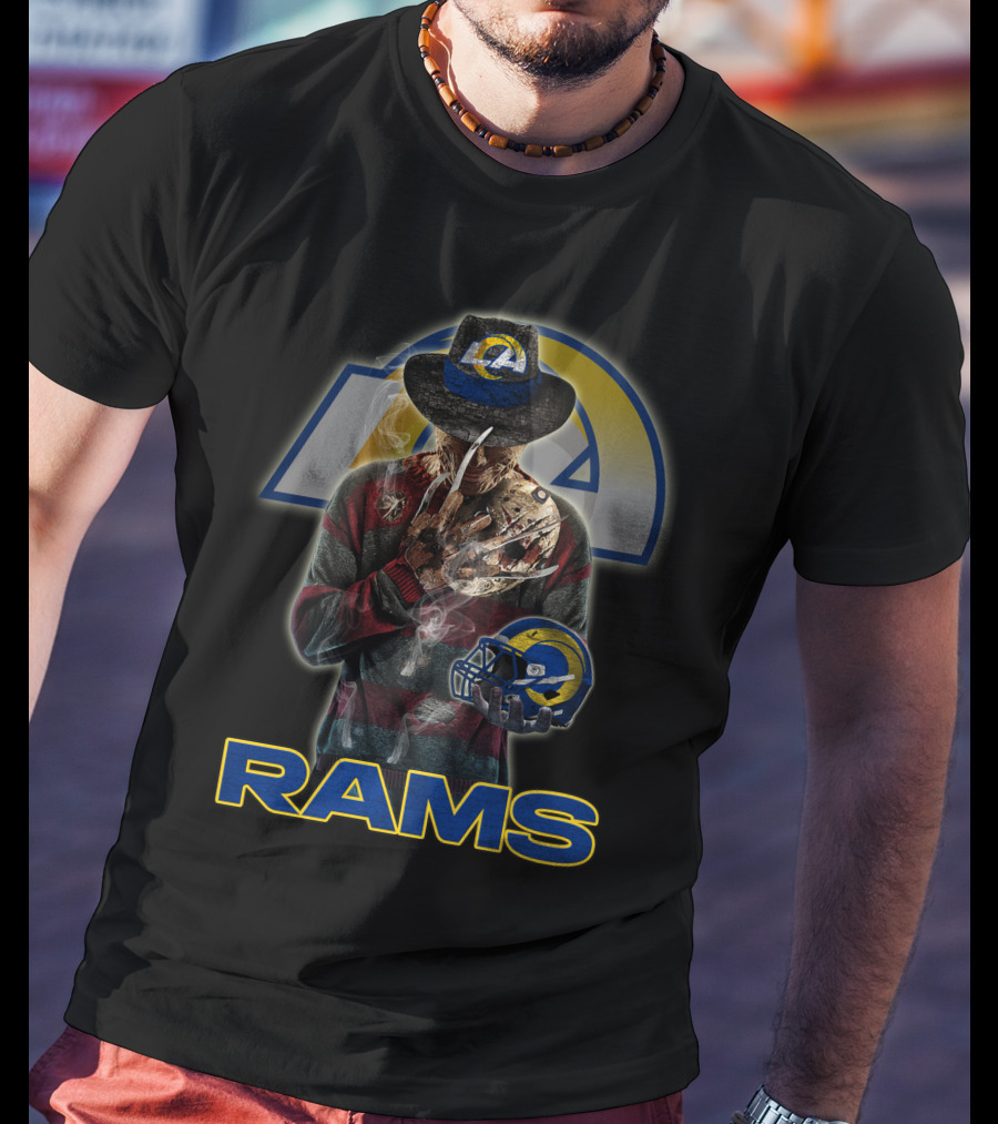 M2 Los Angeles Rams Freddy Krueger Crossover T-Shirt