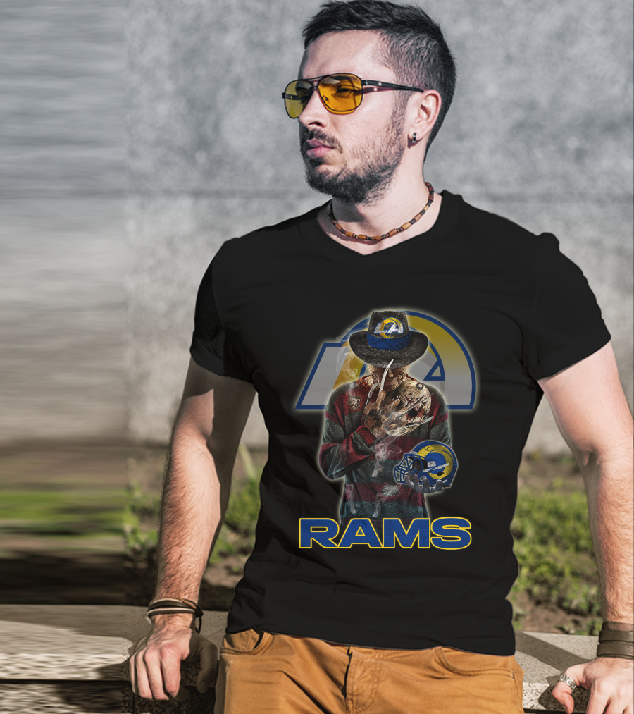 M2 Los Angeles Rams Freddy Krueger Crossover T-Shirt