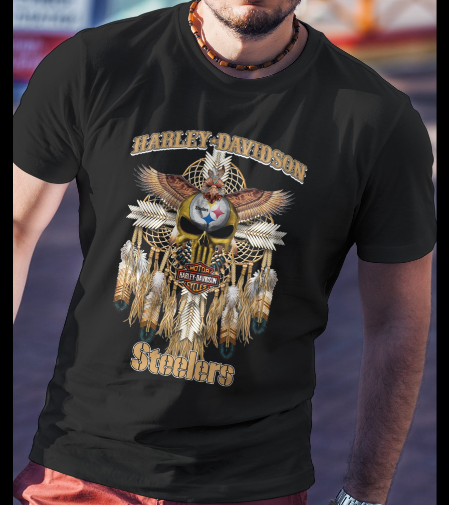 Harley Davidson Steelers Native Hd05 Pittsburgh T-Shirt