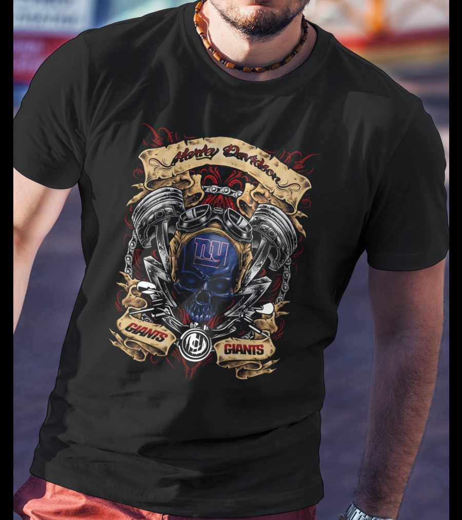 Harley Davidson New York Giants Nfl Giants T5M1 T-Shirt