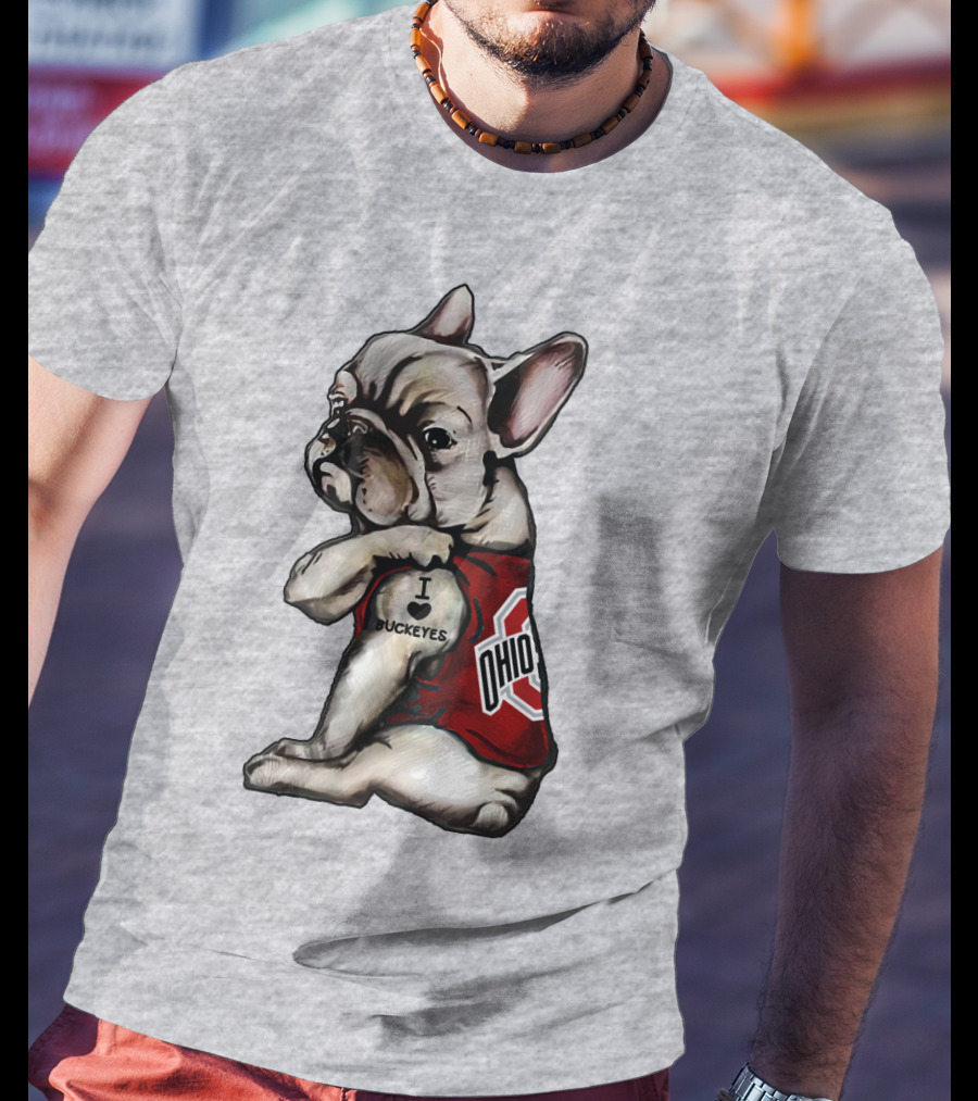 Ohio Bulldog I Love Buckeyes OSU T-Shirt