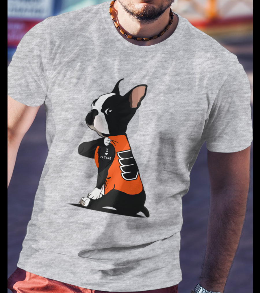 Philadelphia Flyers Bulldog I Love Flyers T-Shirt