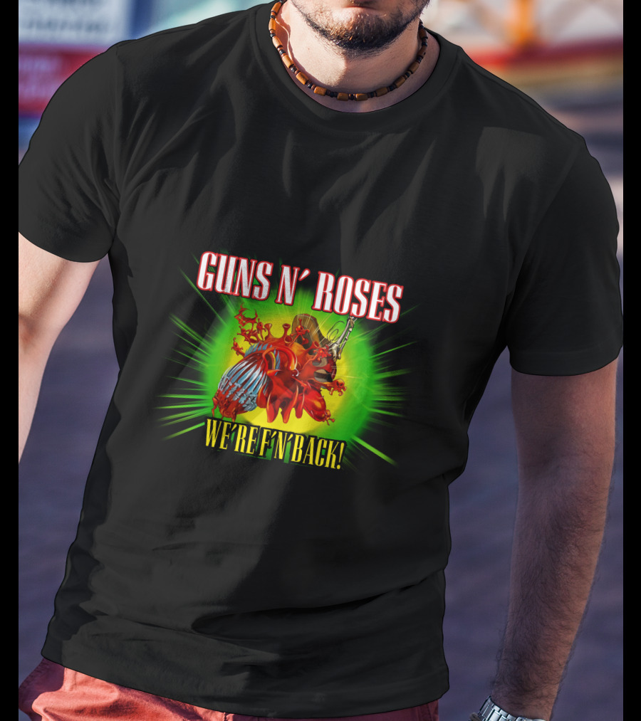 Guns N' Roses We're F'N Back T-Shirt