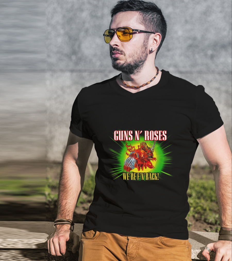 Guns N' Roses We're F'N Back T-Shirt