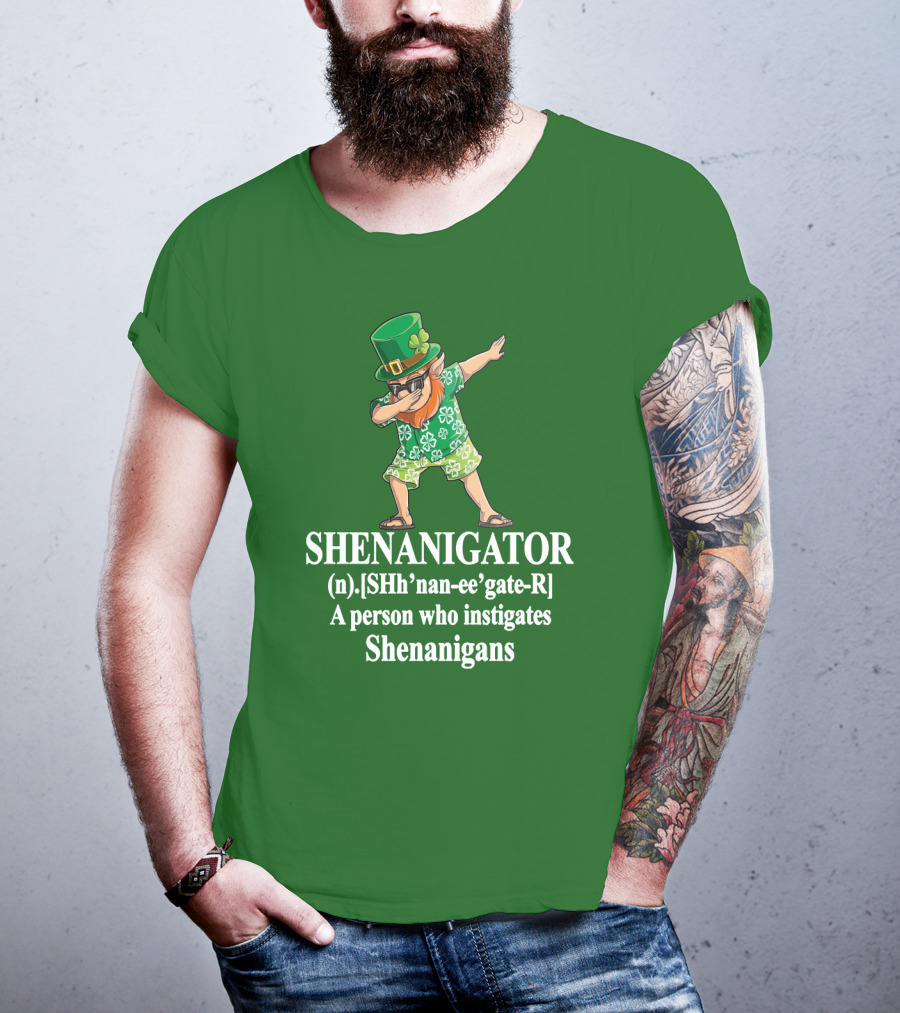 SHENANIGATOR Definition Celtic Inspired Mischief Instigator T-Shirt