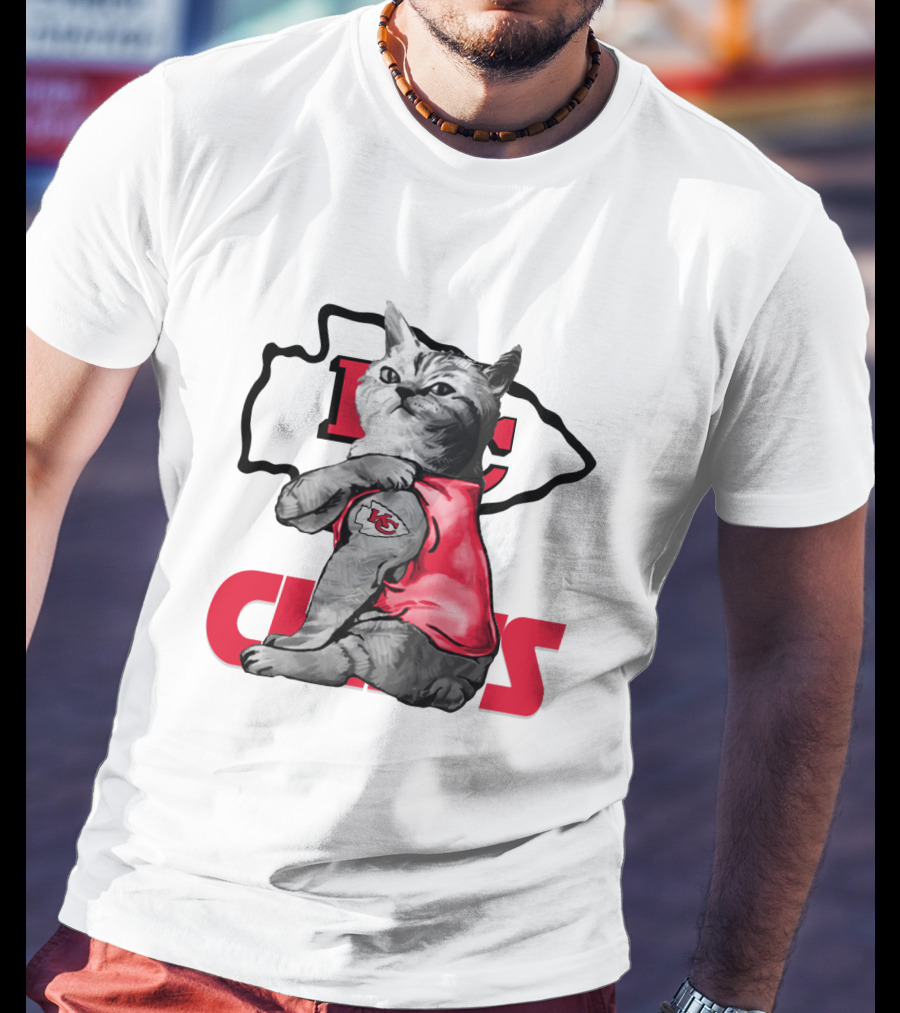 Kansas City Chiefs Cat Lovers T-Shirt