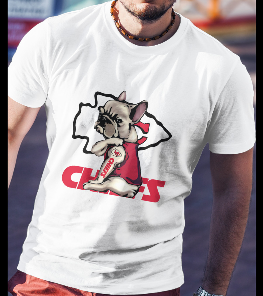 Kansas City Chiefs French Bulldog Fan T-Shirt